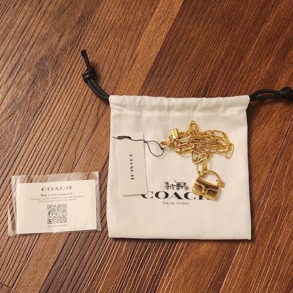 NWT Coach Tabby Purse Necklace - Picture 1 of 4